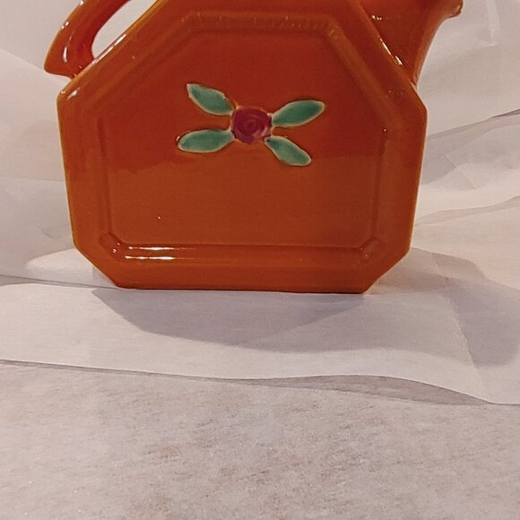Coors Pottery Rosebud Orange Water Server - Picture 3 of 9